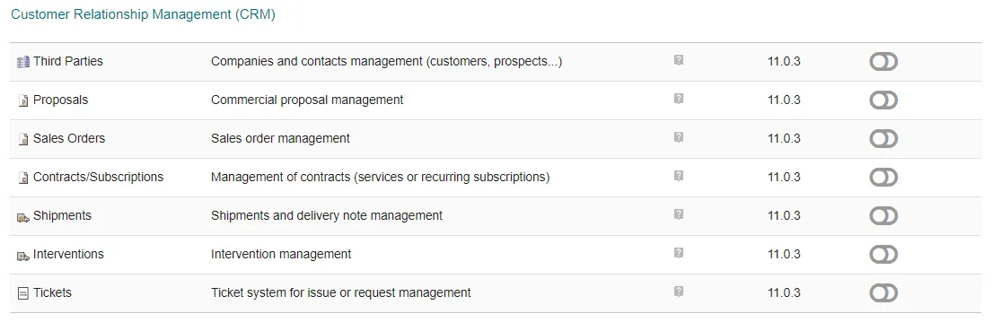 Dolibarr Database HR Module