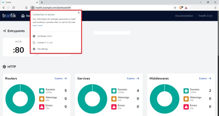 Traefik Dashboard